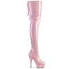Pleaser - DELIGHT3063 Bottes cuissardes à plateforme - Rose Product image